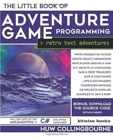 the little book of adventure game programming retro text adventures 1st edition huw collingbourne 1913132080,