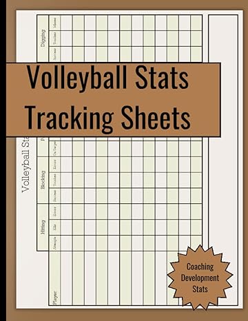 volleyball stats tracking sheets track up to 50 games 1st edition magnetic north b0bsc55xbs