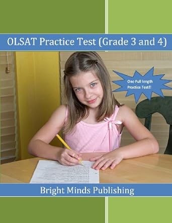 olsat practice test 1st edition bright minds publishing 1492958387, 978-1492958383