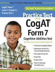 practice test for the cogat form 7 level 11 practice test 1 1st edition mercer publishing 1937383105,
