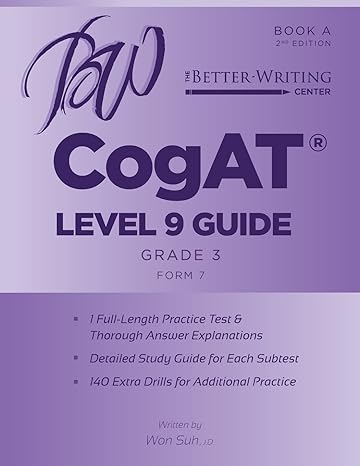 cogat level 9 guide book a 1st edition won suh 1939750105, 978-1939750105