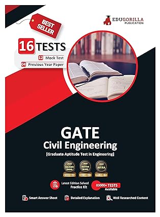 gate 2023 civil engineering guide book 12 mock tests and 4 previous year papers with free access to online