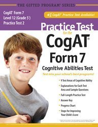 practice test for the cogat form 7 level 12 practice test 2 1st edition mercer publishing 193738313x,