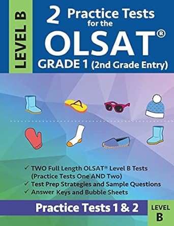 2 practice tests for the olsat grade 1 level b gifted and talented prep grade 1 for otis lennon school
