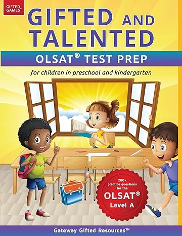 gifted and talented olsat test prep gifted test prep book for the olsat workbook for children in preschool