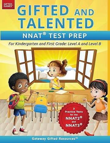 gifted and talented nnat test prep nnat2 / nnat3 level a and level b for kindergarten and first grade 1st