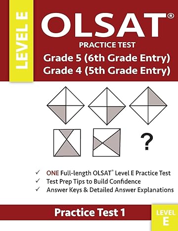 olsat practice test grade 5 and grade 4 level e test 1 one olsat e practice test gifted and talented 6th