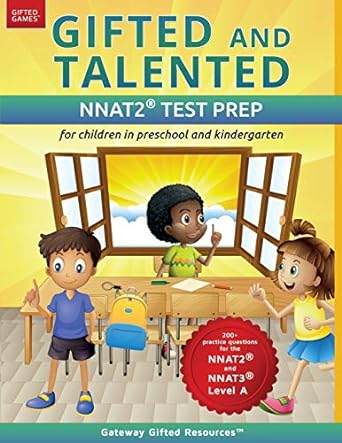 gifted and talented nnat test prep gifted test prep book for the nnat workbook for children in preschool and