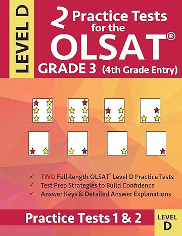2 practice tests for the olsat grade 3 level d gifted and talented test prep for grade 3 otis lennon school