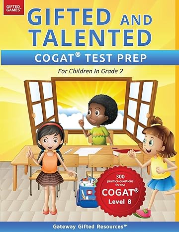 gifted and talented cogat test prep grade 2 gifted test prep book for the cogat level 8 workbook for children