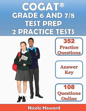cogat grade 6 and 7/8 test prep 2 manuscripts cogat grade 6 test prep cogat grade 7/8 test prep level 12 13