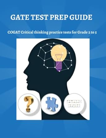 gate test prep guide cogat critical thinking practice tests for grade 2 to 5 1st edition divyanshi suri