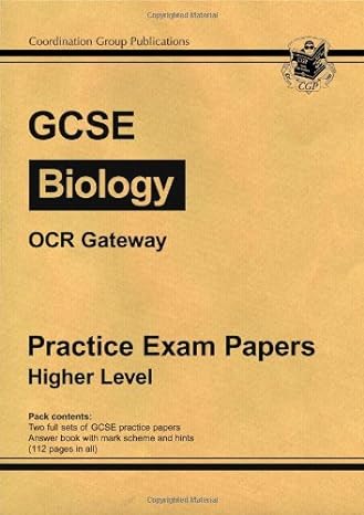 gcse biology ocr gateway practice papers higher 1st edition richard parsons 1841466859, 978-1841466859