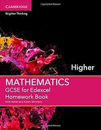 gcse mathematics for edexcel higher homework book by nick asker 1st edition unknown author b017mygisy