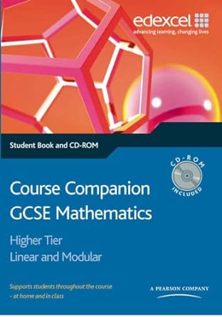 edexcel exam tutor gcse mathematics higher student book and cd rom 1st edition edexcel 1903133394,