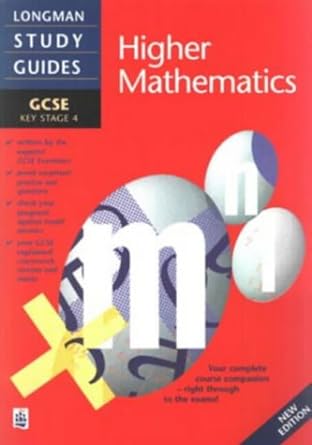 longman gcse study guide higher mathematics 3rd edition brian speed 0582304954, 978-0582304956