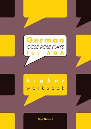 german gcse role plays for aqa 1st edition sue smart 0719581656, 978-0719581656