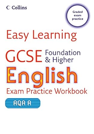 gcse english exam practice workbook for aqa a foundation and higher 1st edition keith brindle 0007260733,