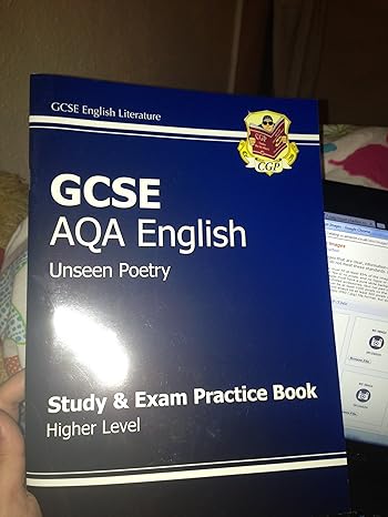 gcse english aqa unseen poetry study and exam practice book higher 1st edition richard parsons 1847625509,