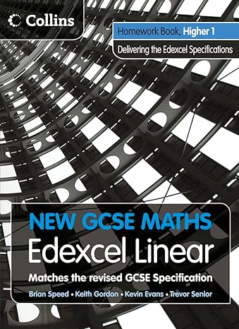 new gcse maths homework book higher 1 edexcel linear 1st edition unknown 0007340273, 978-0007340279
