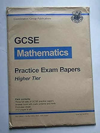 gcse maths higher extra exam practice papers 1st edition cgp books 1841460346, 978-1841460345