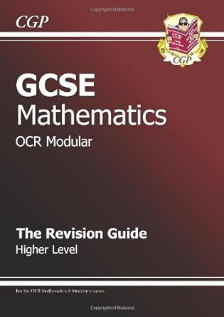 gcse maths ocr a revision guide higher 1st edition parsons-richard 184146550x, 978-1841465500