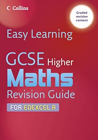 gcse maths revision guide for edexcel a higher 1st edition keith gordon 0007247249, 978-0007247240