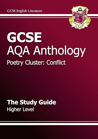 gcse anthology aqa poetry study guide higher 1st edition richard parsons 1847624871, 978-1847624871