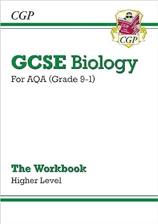 new grade 9 1 gcse biology aqa workbook higher 1st edition cgp books 1789082579, 978-1789082579