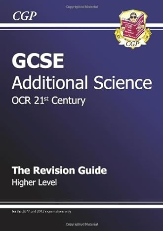gcse additional science ocr 21st century revision guide higher 1st edition cgp books 1847620000,