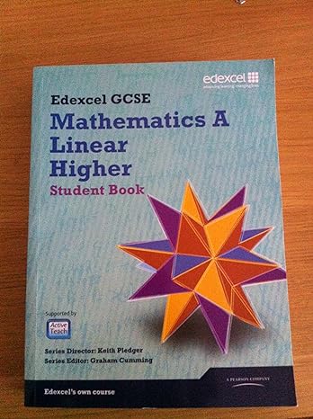 gcse mathematics edexcel 2010 spec a higher student book 1st edition