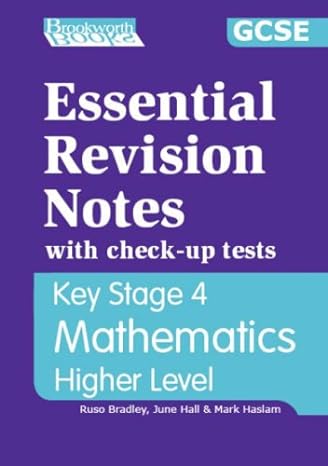 essential revision notes for gcse higher mathematics 1st edition ruso bradley ,june hall ,mark haslam