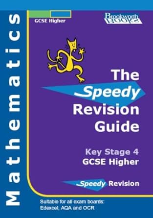 speedy revision guide for gcse higher mathematics 1st edition ruso, hall june, haslam mark bradley