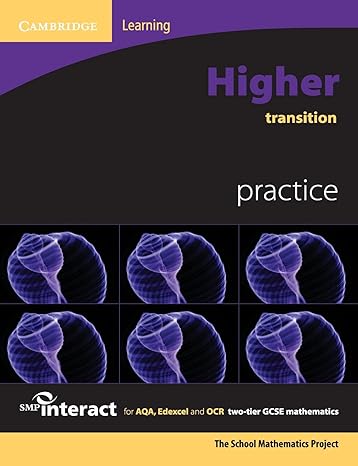 smp gcse interact 2 tier higher transition practice book 1st edition school mathematics project 0521690013,