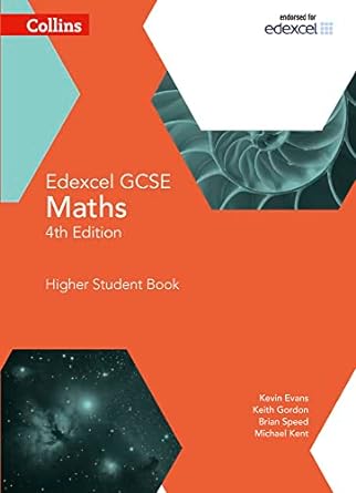 collins gcse maths edexcel gcse maths higher student book 4th edition kevin evans ,keith gordon ,michael kent