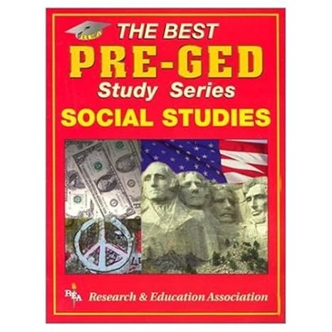 pre ged social studies the best test prep for the ged 1st edition lynn elizabeth marlowe 0878918000,