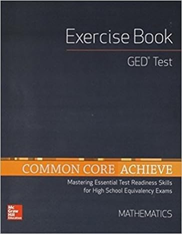 high school equivalency achieve ged exercise book math 1st edition mhe ,mcgraw hill 0076751635, 978-0076751631