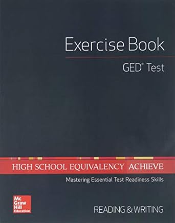 high school equivalency achieve ged exercise book reading and writing 1st edition mhe ,mcgraw hill