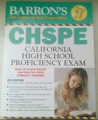 barron s chspe california high school proficiency exam 8th edition sharon weiner green m.a. ,michael siemon