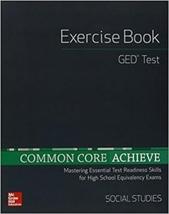 high school equivalency achieve ged exercise book social studies 1st edition mhe ,mcgraw hill 0076751651,