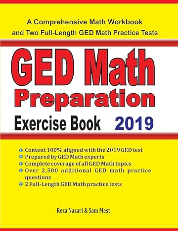 ged math preparation exercise book a comprehensive math workbook and two full length ged math practice tests