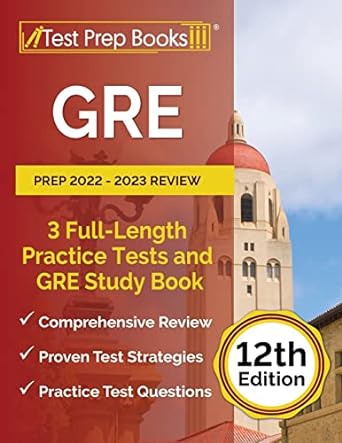 gre prep 2022 2023 review 3 full length practice tests and gre study book 1st edition joshua rueda