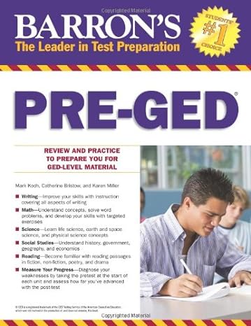 barron s pre ged 1st edition mark koch ,catherine bristow ,karen miller 143800110x, 978-1438001104