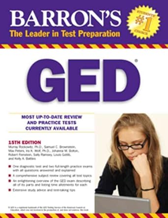 barron s ged high school equivalency exam 15th edition murray rockowitz ,samuel c. brownstein ,max peters