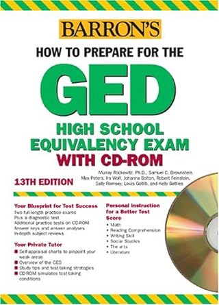 how to prepare for the ged  rom 13th edition murray rockowitz ph.d. ,samuel c. brownstein ,max peters ,ira k.