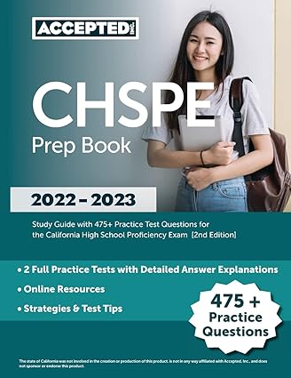 chspe prep book 2022 2023 study guide with 475+ practice test questions for the california high school