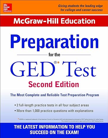 mcgraw hill education preparation for the ged test 2nd edition mcgraw hill editors 0071847200, 978-0071847209