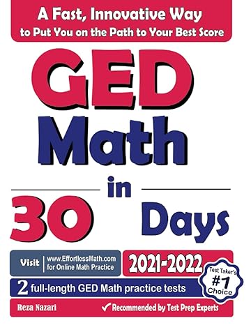 ged math in 30 days the most effective ged math crash course 1st edition reza nazari 1637190778,