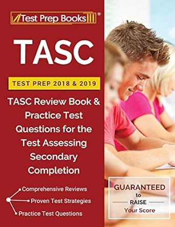 tasc test prep 2018 and 2019 tasc review book and practice test questions for the test assessing secondary