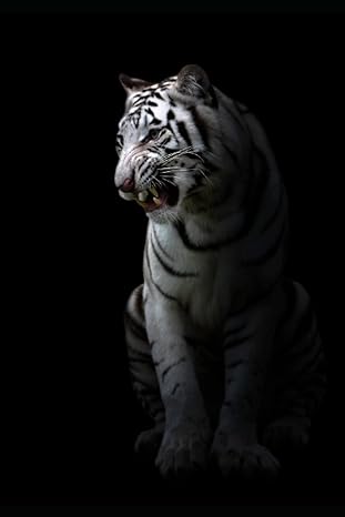 white tiger notepad / diary lined 150 pages 6 x 9 inches 1st edition millar b0bxnbxypr